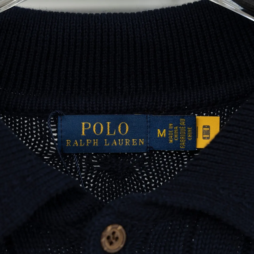 P300 top version (different currencies) You can scan the code to enter the official website Style: Ralph Lauren POLO Ralph Lauren small label embroidery knitted old money style lapel long-sleeved POLO Color: Picture color Size: S-XL Fabric: Pure cotton Accessories: Full set of customized accessories No gender distinction, same style for men and women